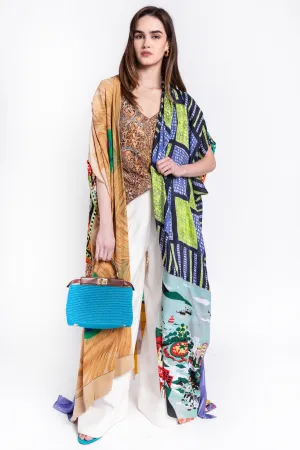 JOYS OF ANOTHER TIME Vintage Scarf Kimono