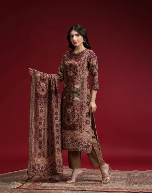 Kamal-E-Khaas Printed Workwear Kurta Set