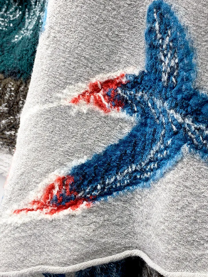 Kapital Compressed Wool Scarf, Ohwashi
