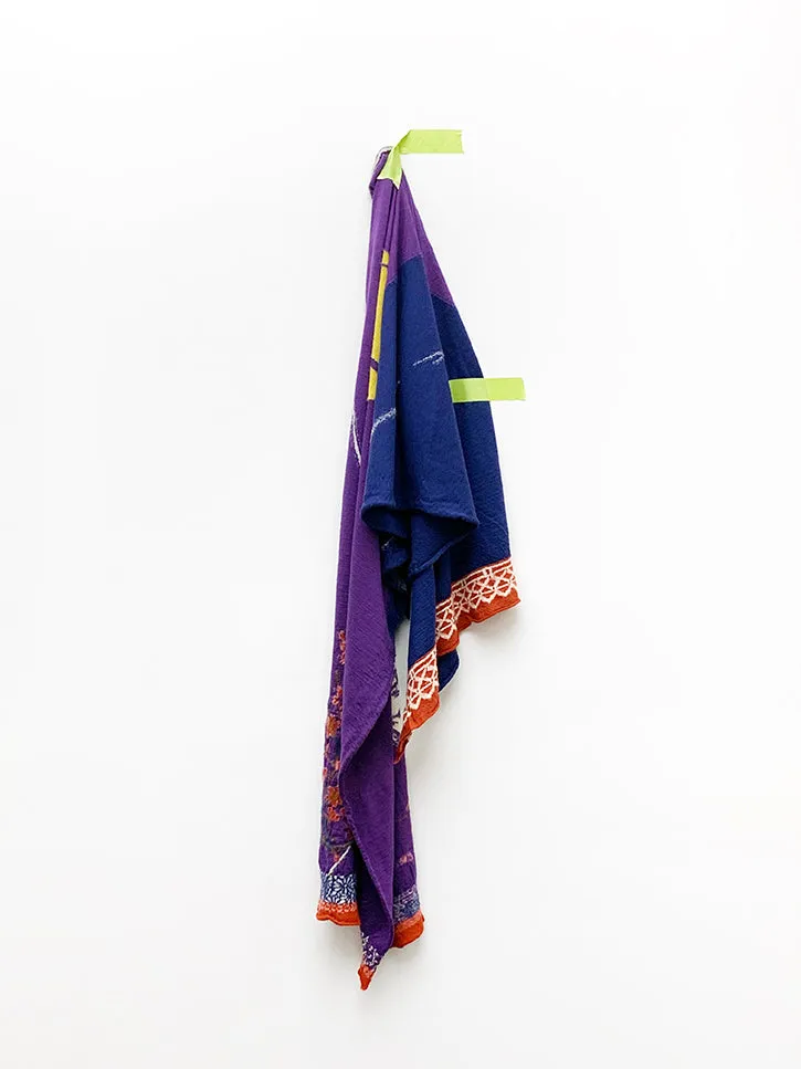 Kapital Compressed Wool Scarf, Sakura Mirrored Fuji