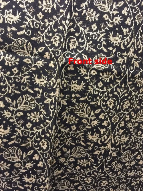 Kashmiri Shawl-Scarf 100% Pure Export Quality Color Black