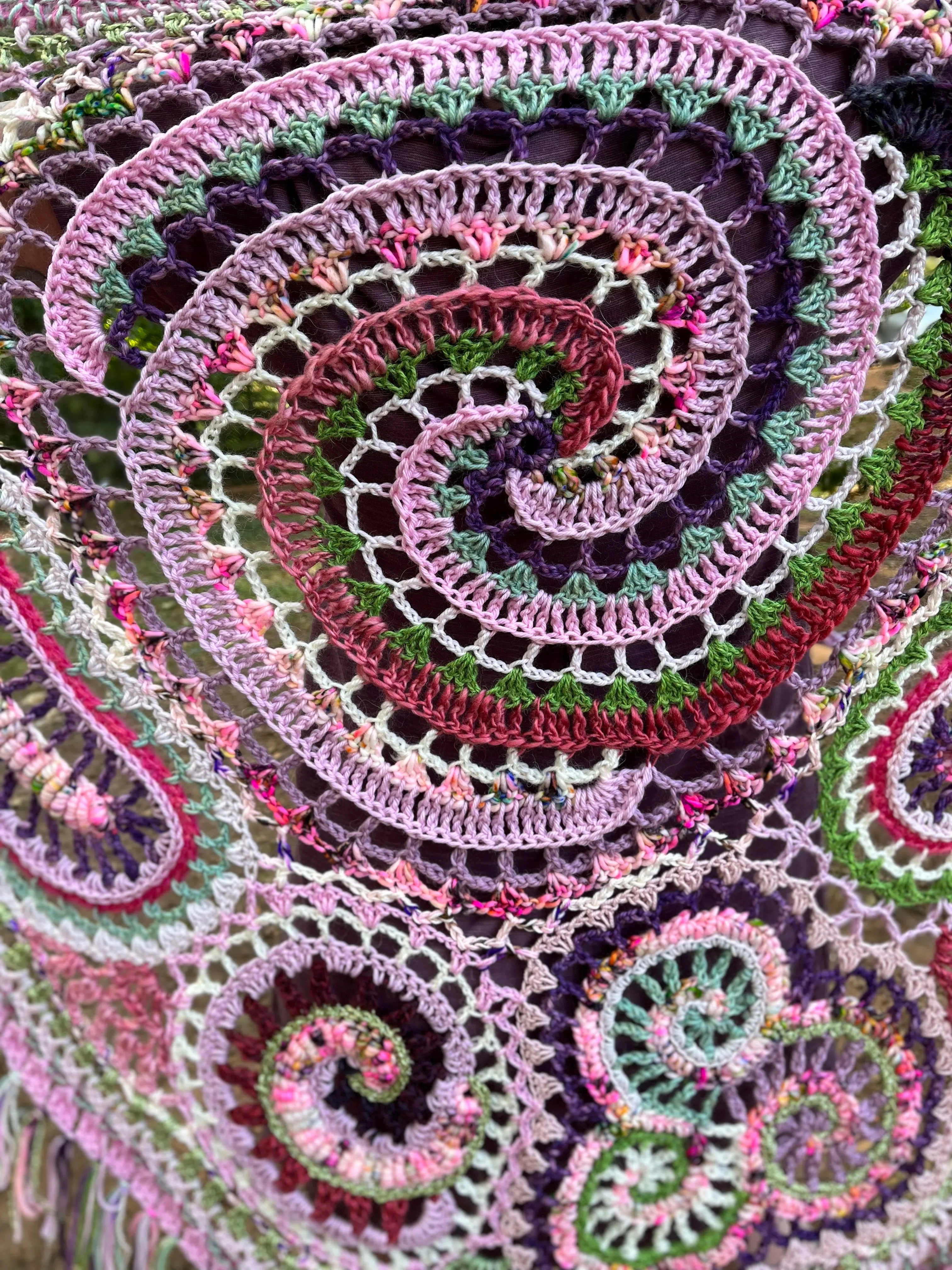 Kawaii Freeform Crochet Shawl