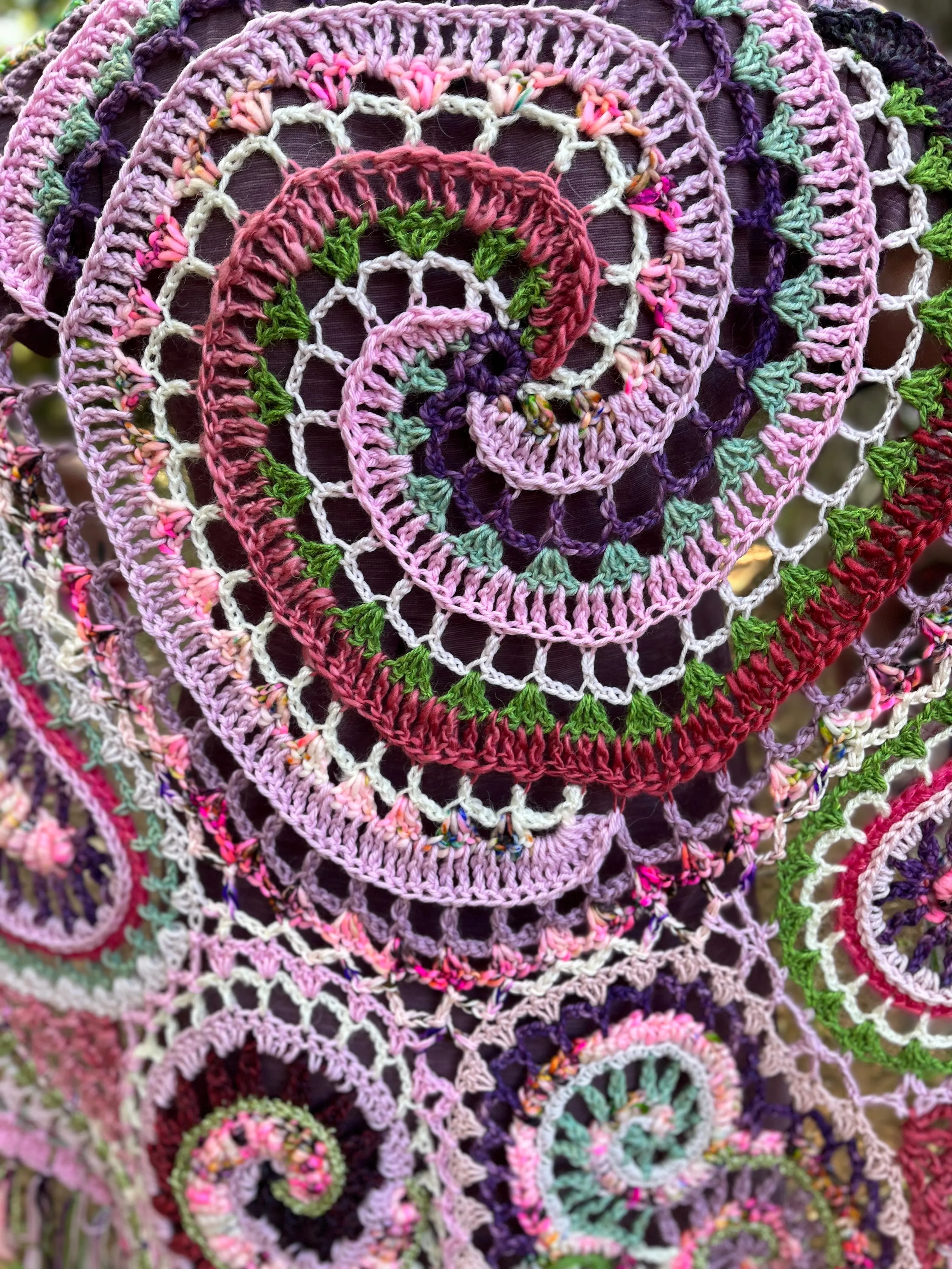 Kawaii Freeform Crochet Shawl