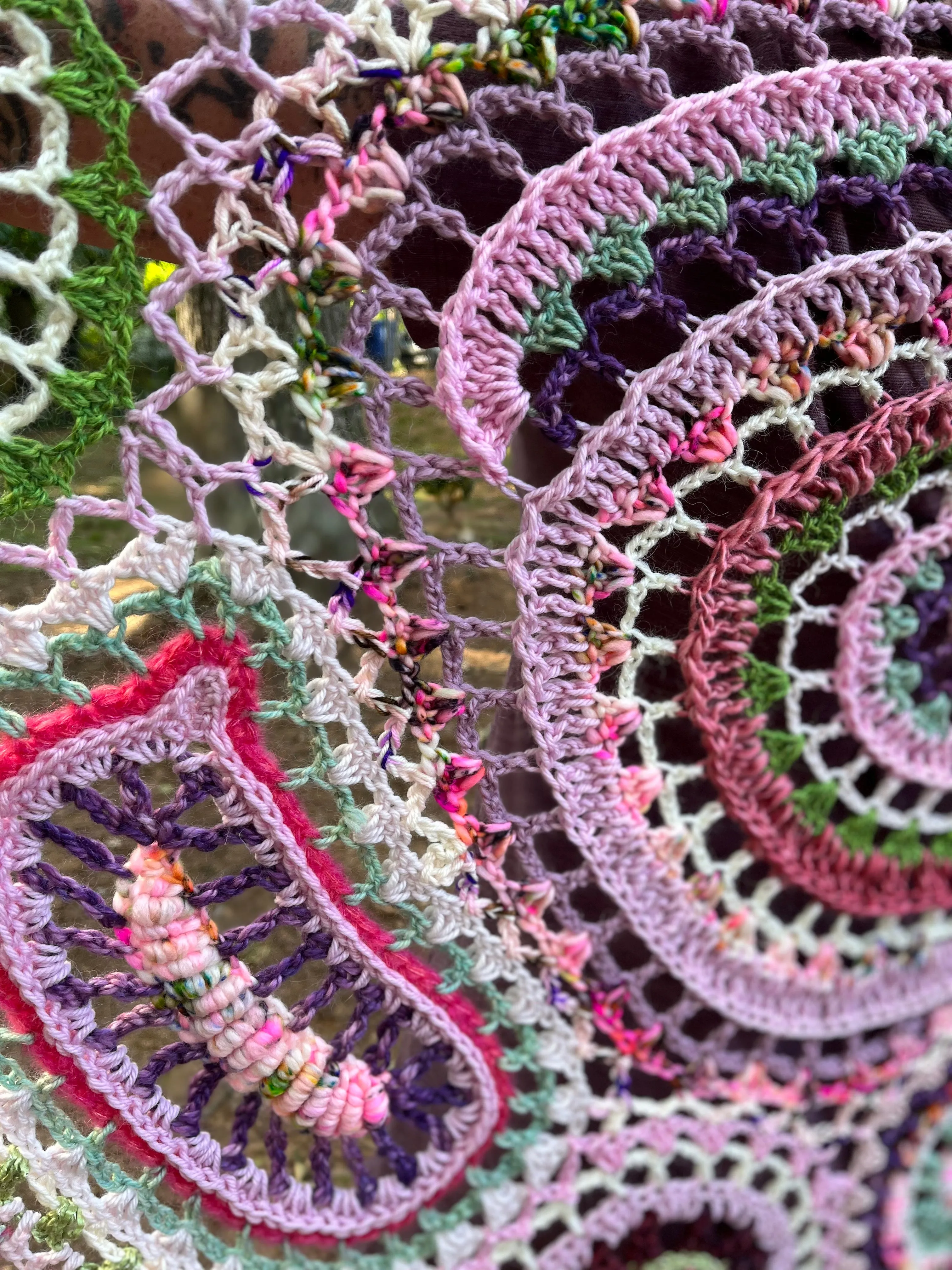 Kawaii Freeform Crochet Shawl