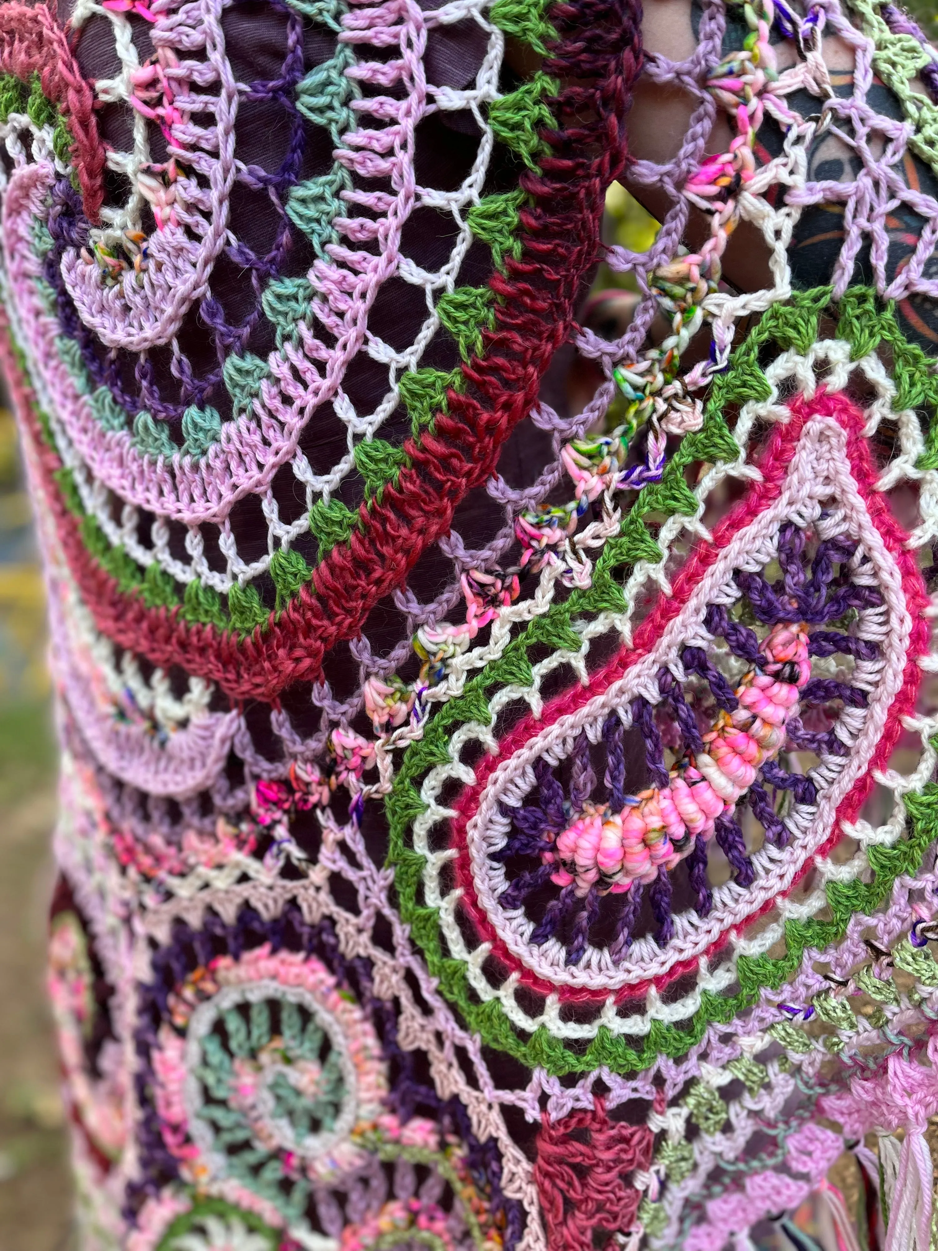 Kawaii Freeform Crochet Shawl