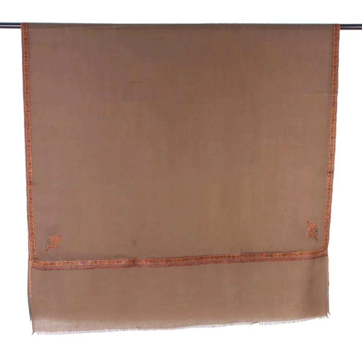Khudrang sozni Embroidered Hashidaar Pashmina Shawl