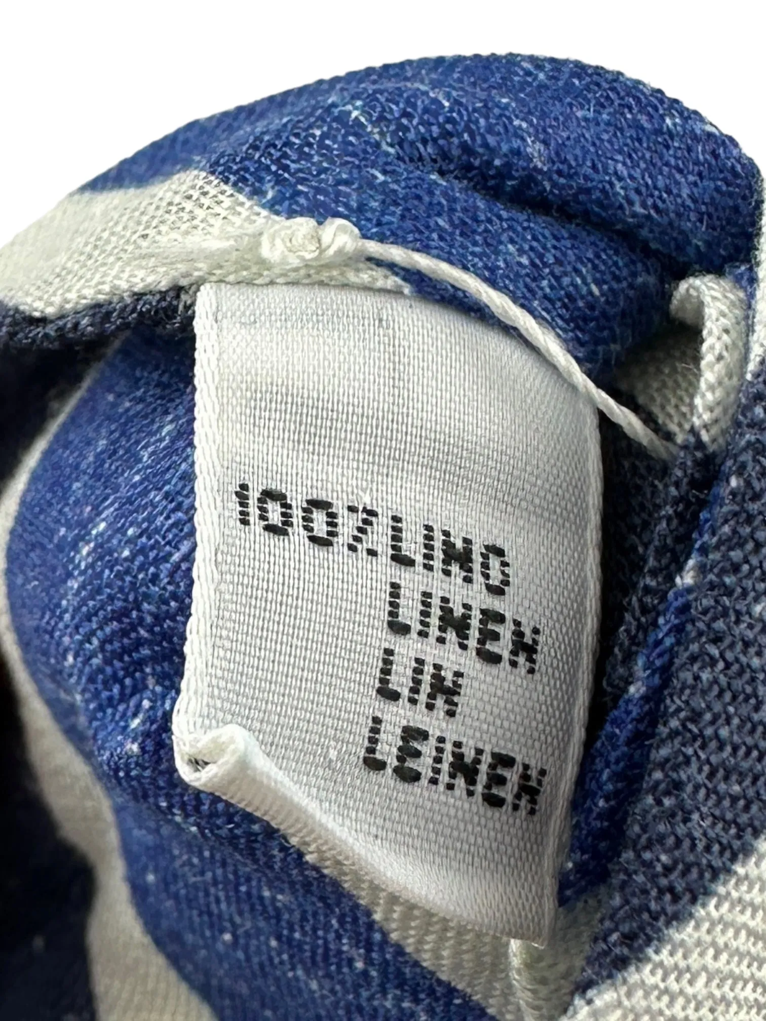 Kiton 5-Fold Blue Club Striped Linen Tie