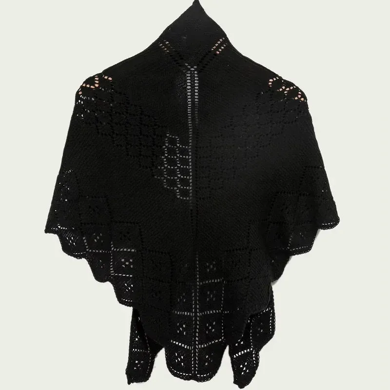 Knitted Hollow Out Shawl Wrap