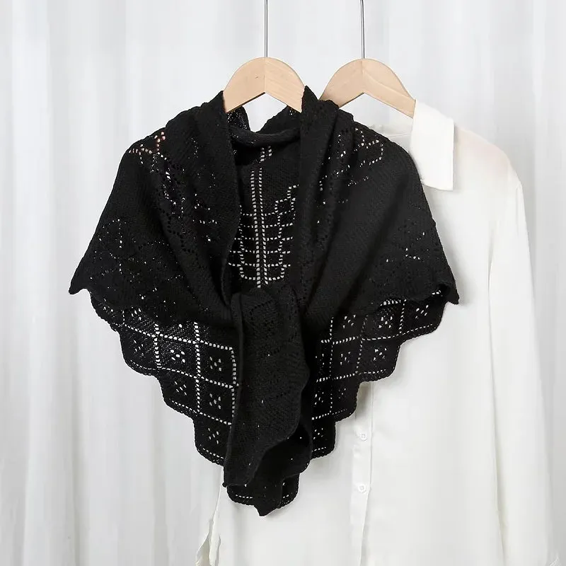 Knitted Hollow Out Shawl Wrap