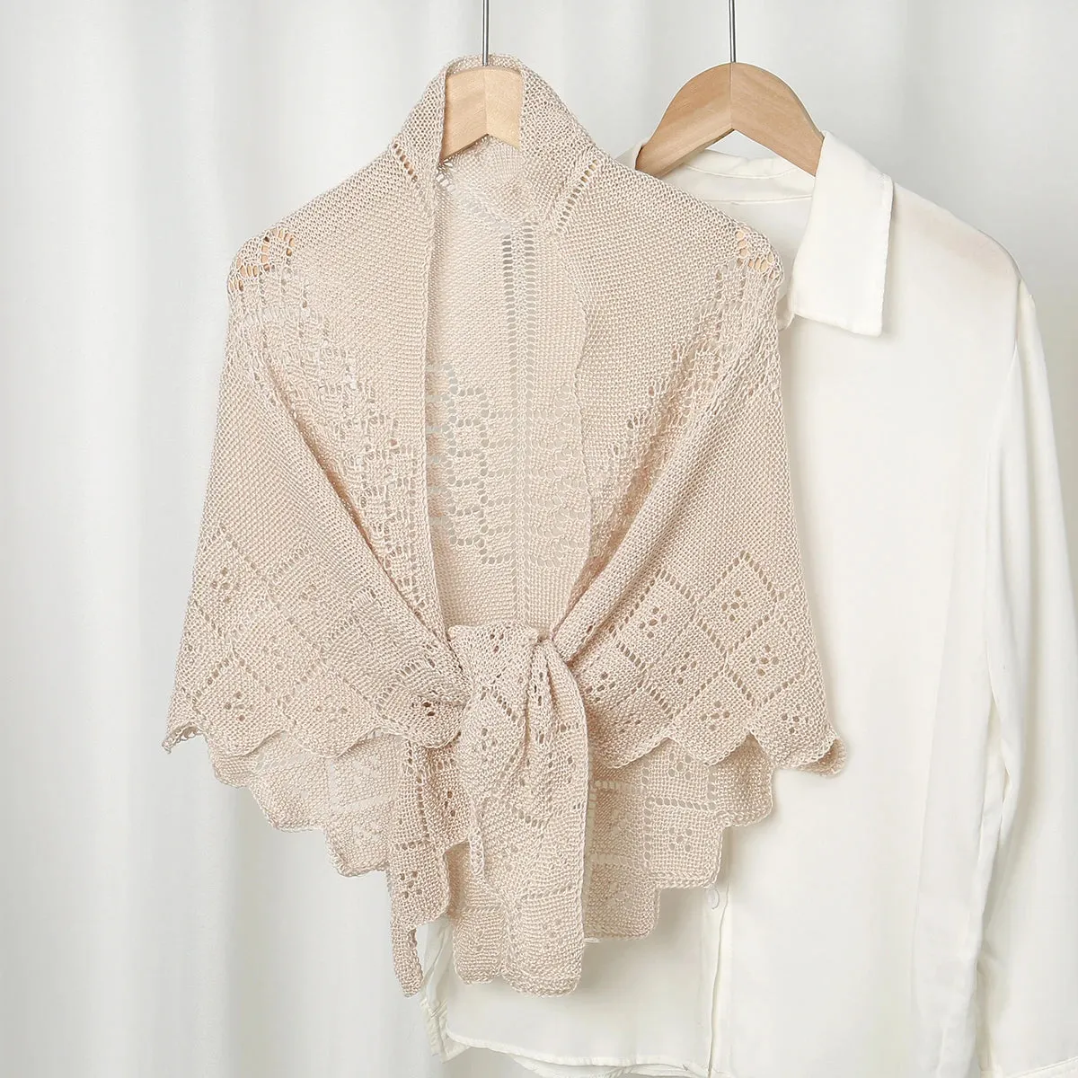 Knitted Hollow Out Shawl Wrap