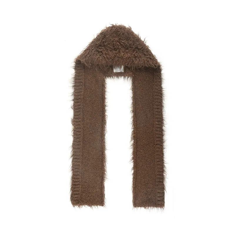 Knitted Hooded Scarf