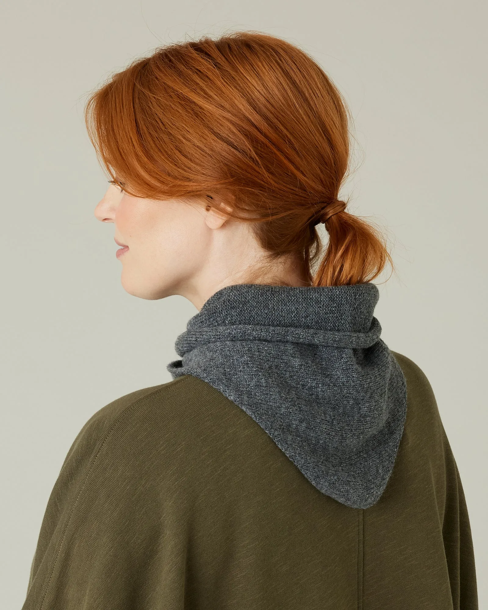 Knitted Neckerchief Cool Grey