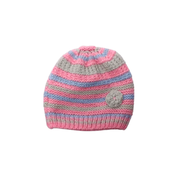 Knitted Pinks & Blues Hat
