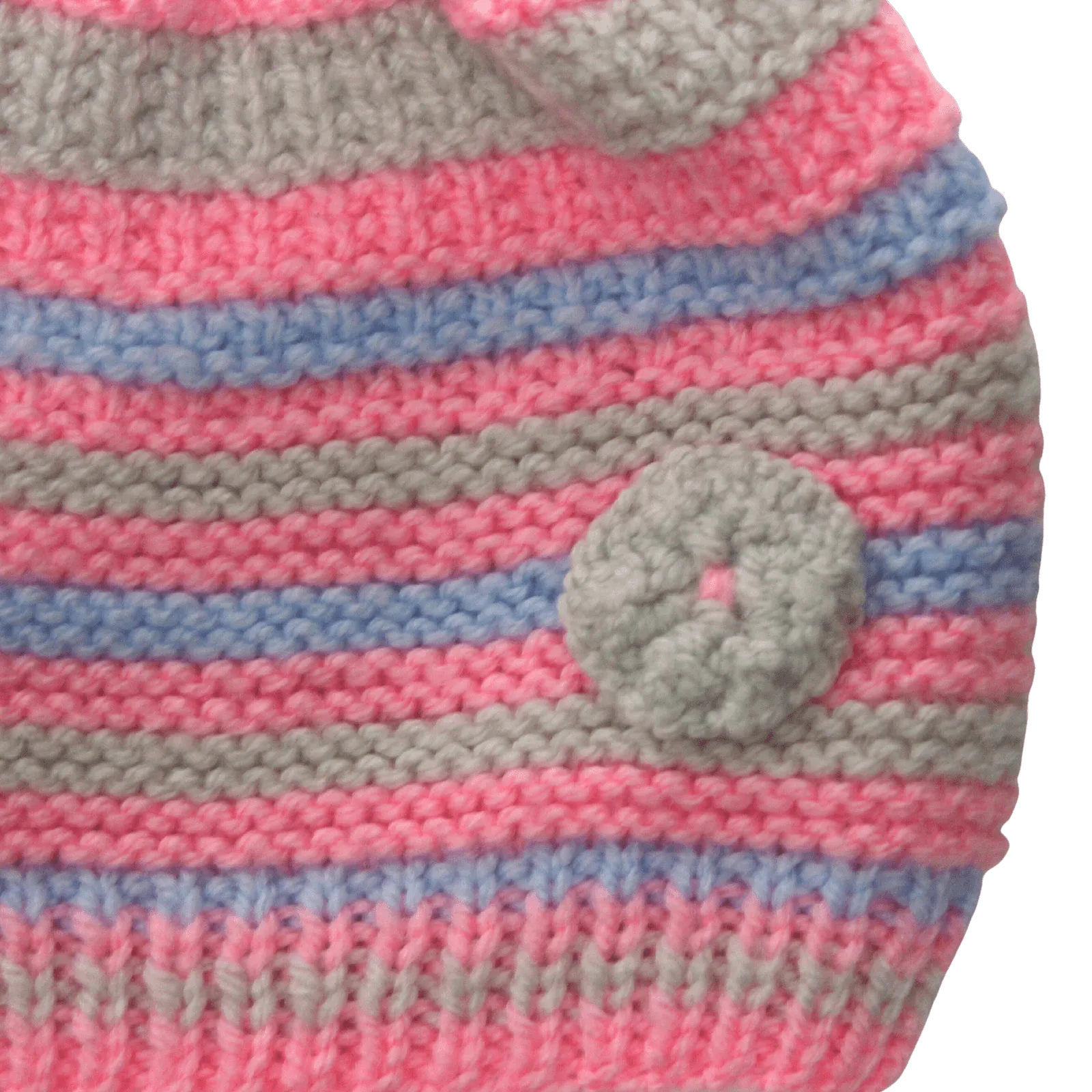 Knitted Pinks & Blues Hat