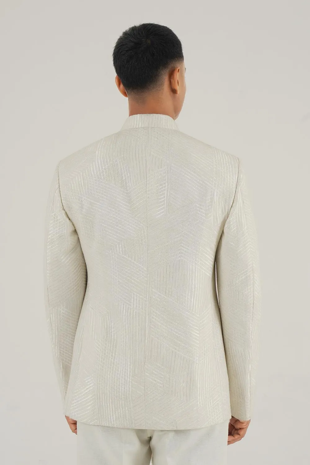 Lace Embroidery Bandhgala