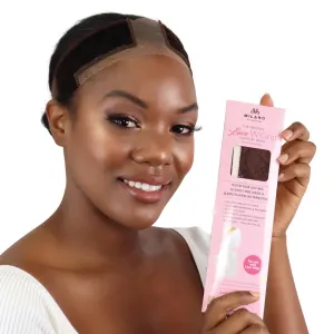Lace Wigrip, Premium Lace Wig Band for Women, Fully Adjustable Wig Grip, Reinforced Swiss Lace by HAIRLINE, Secure Velvet Headband, Glueless, Chocolate Brown