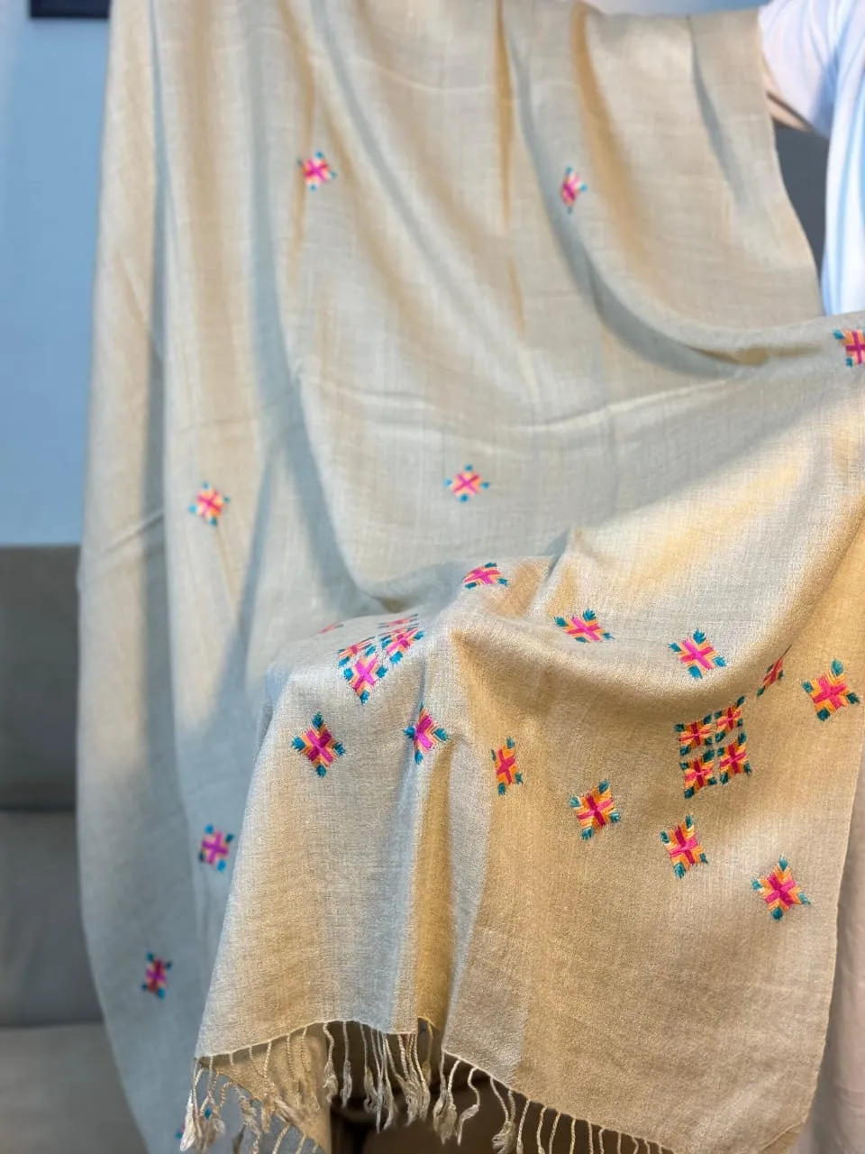 Ladies Handmade Swati  Shawl