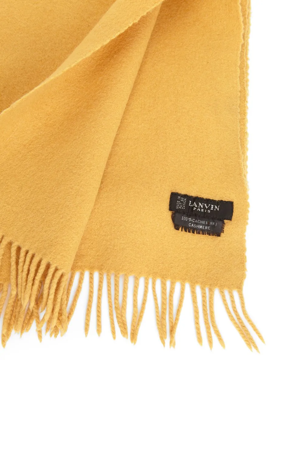 Lanvin Mustard Wool Scarf
