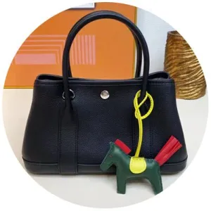 Large capacity real leather handbag