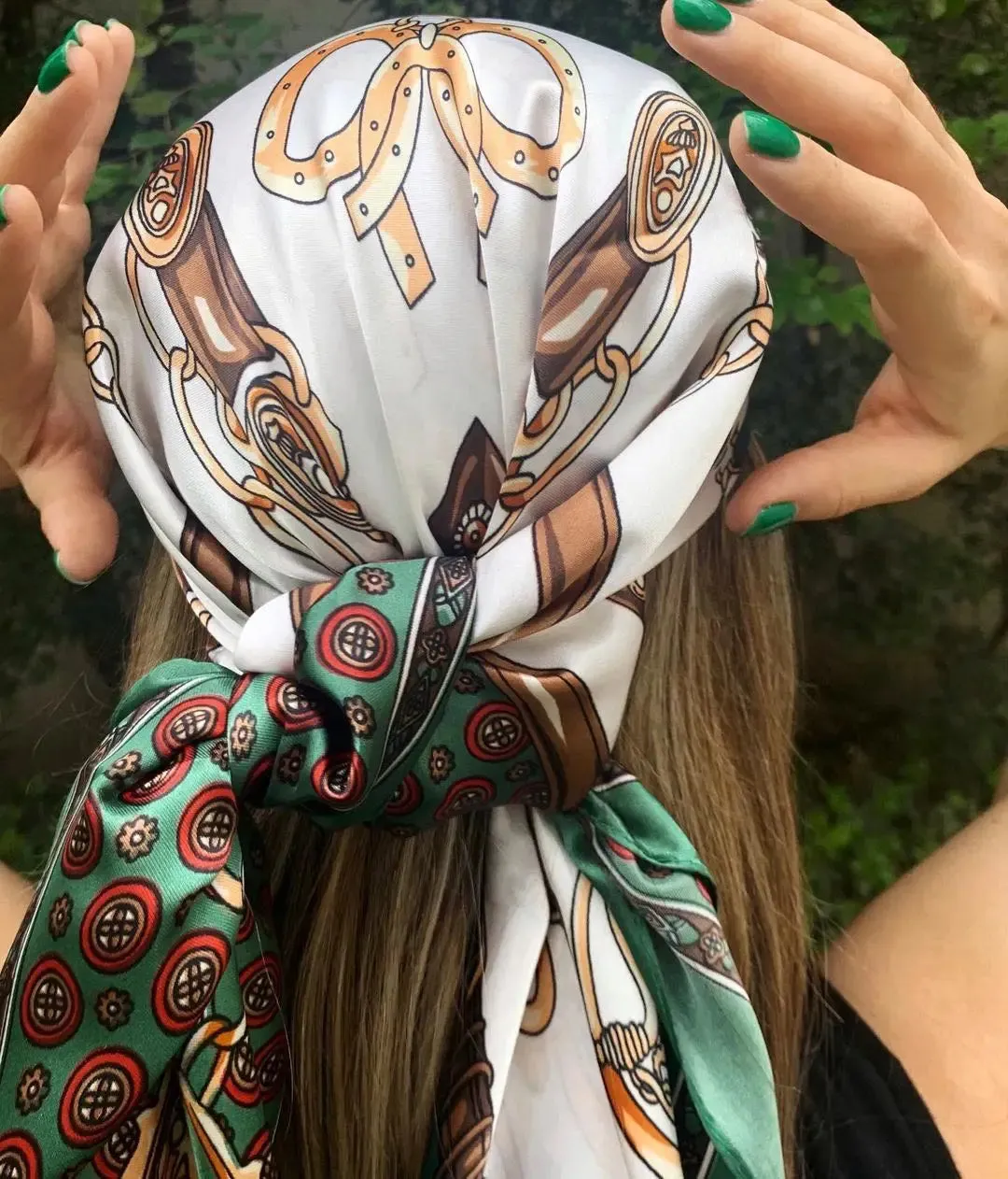 Large Silk Satin Scarves For Women