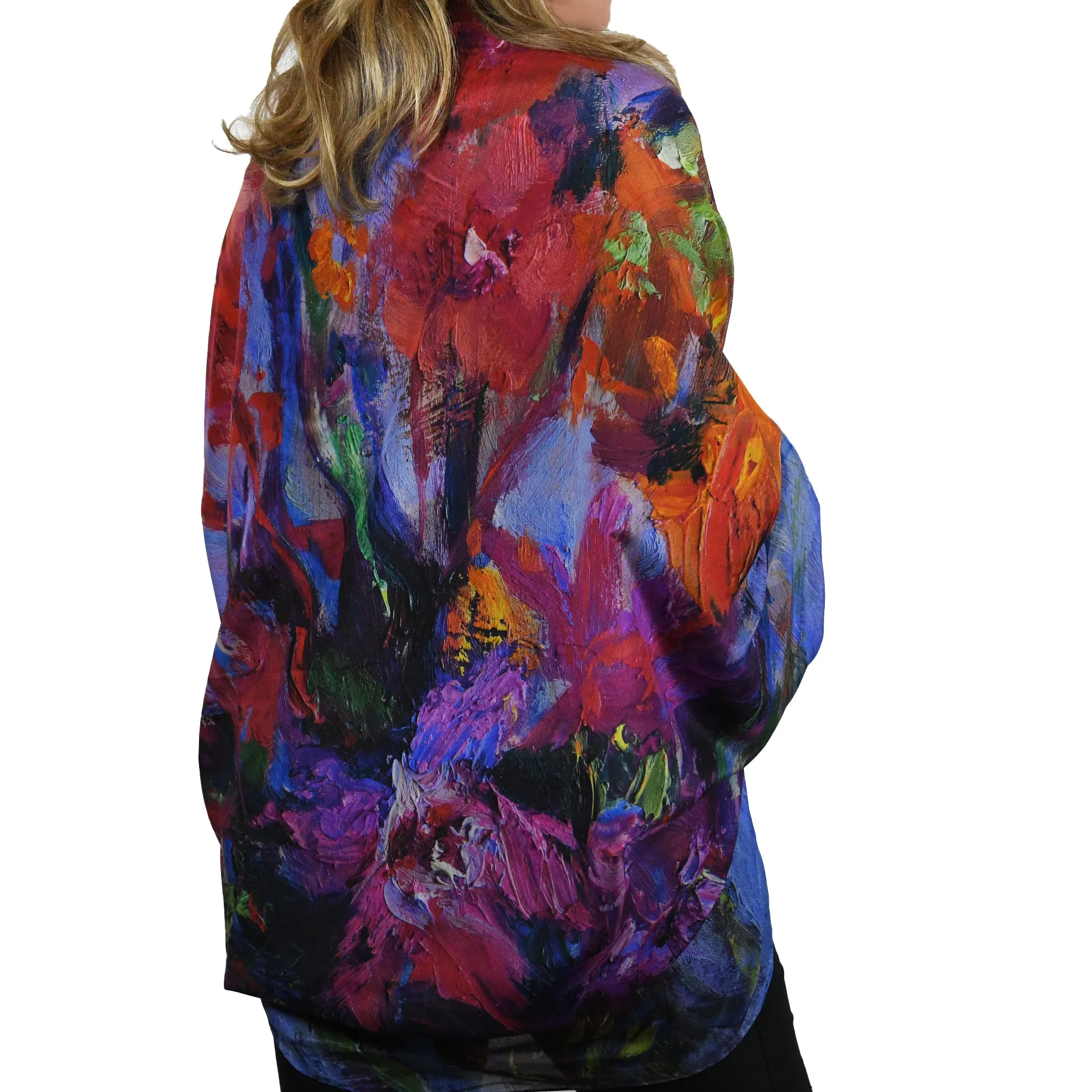 Lavender Dream, 53-inch Square Italian Silk Scarf