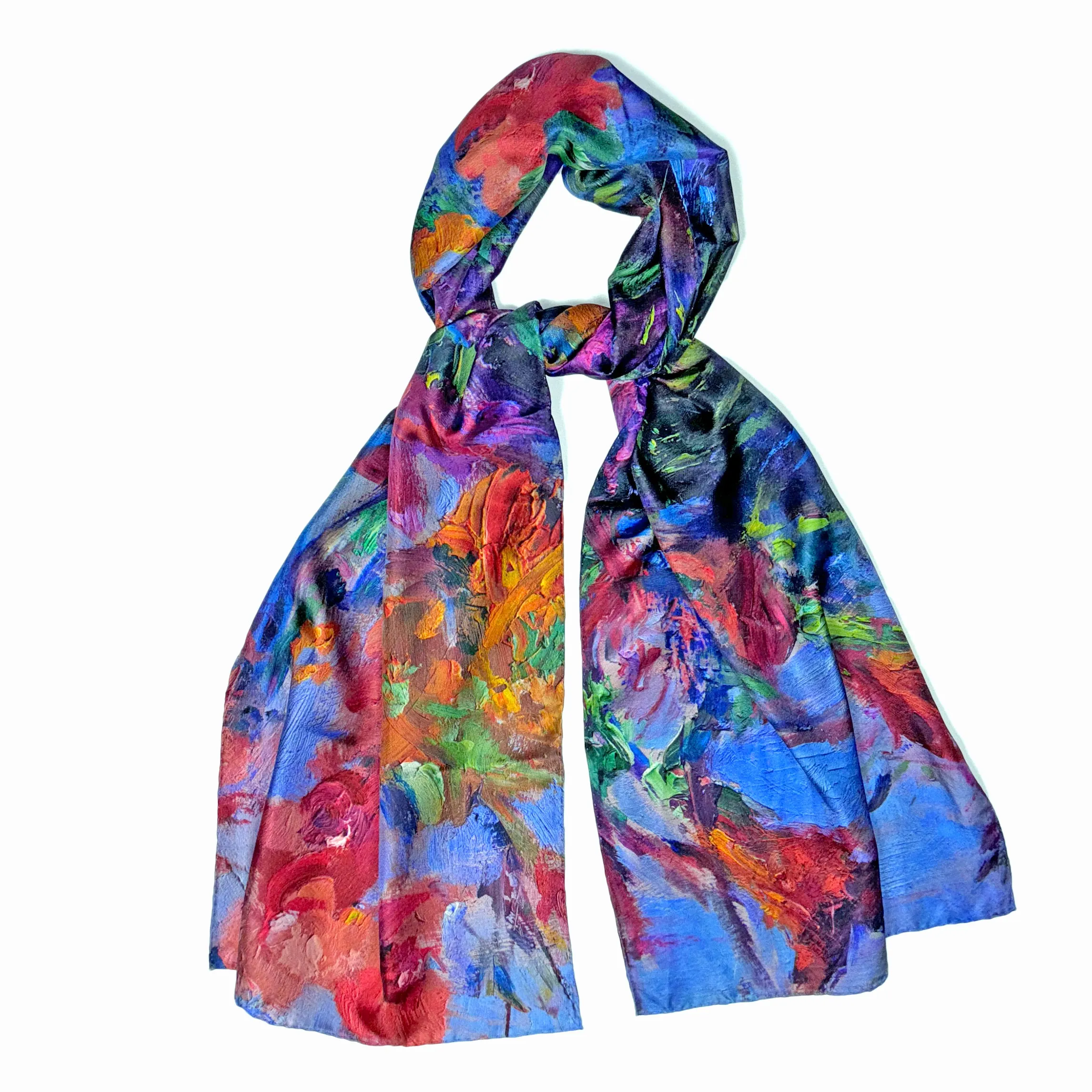 Lavender Dream, 75x16-inch Long Italian Silk Scarf