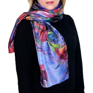 Lavender Dream, 75x16-inch Long Italian Silk Scarf