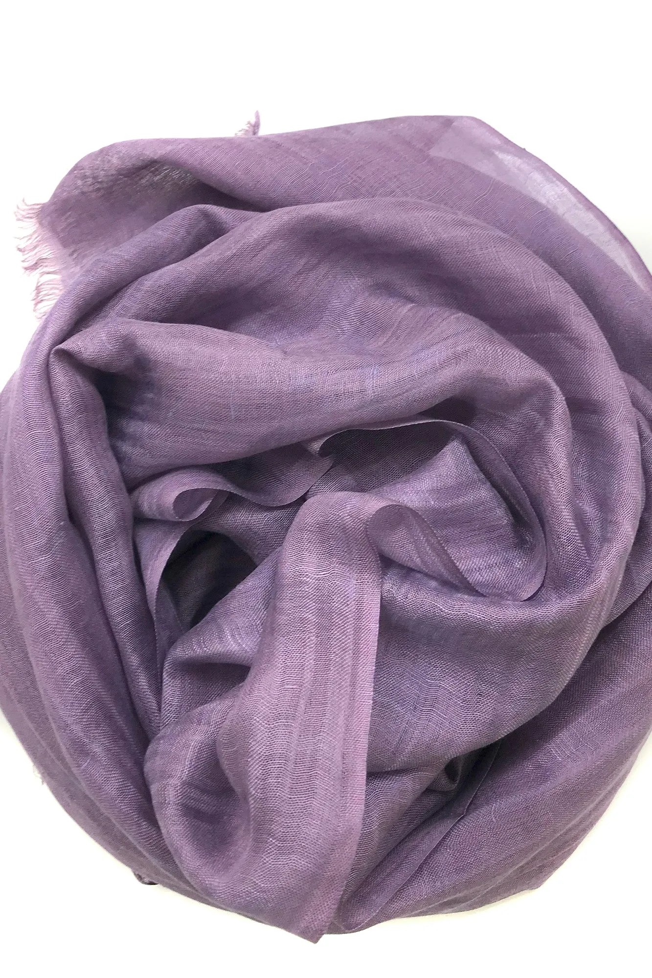 Lavender Silk Linen Cashmere Scarf