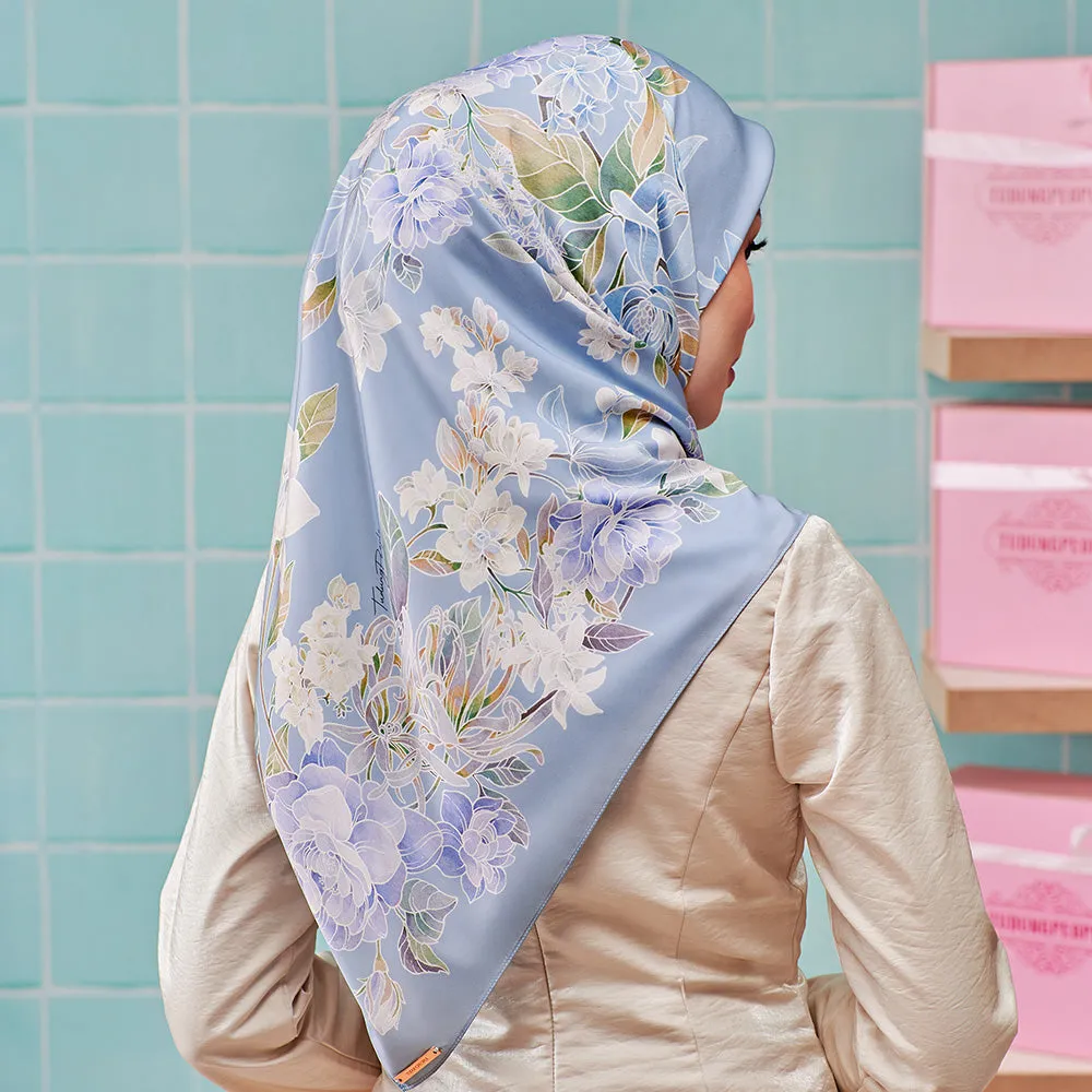 LE Batik Floral in Cerulean (SQ)