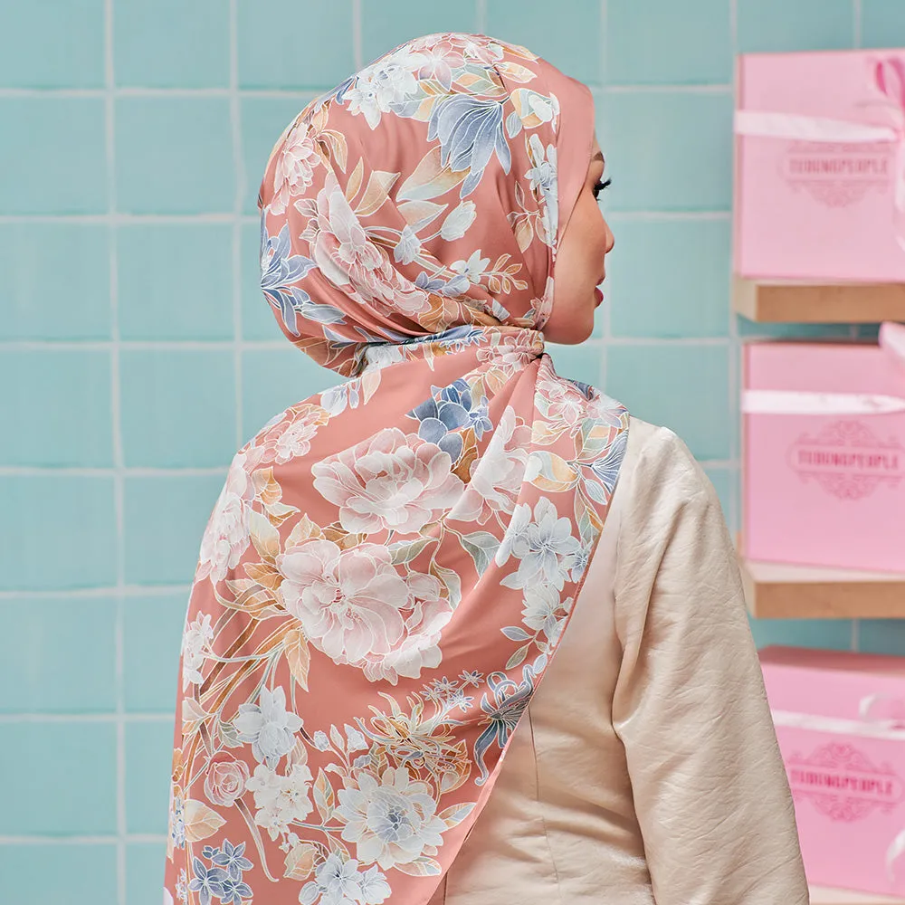 LE Batik Floral in Deep Coral