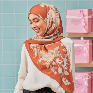 LE Batik Floral in Terracotta (SQ)