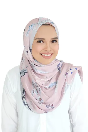 Le Costa Satin Shawl - Dusty