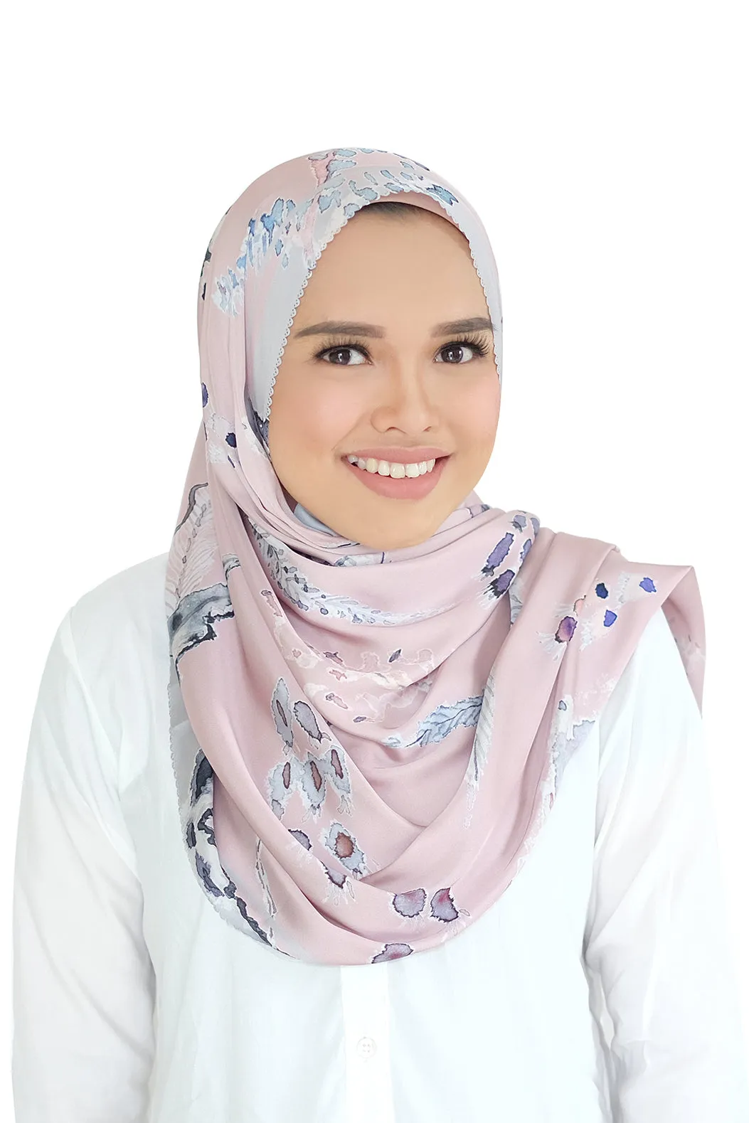 Le Costa Satin Shawl - Dusty