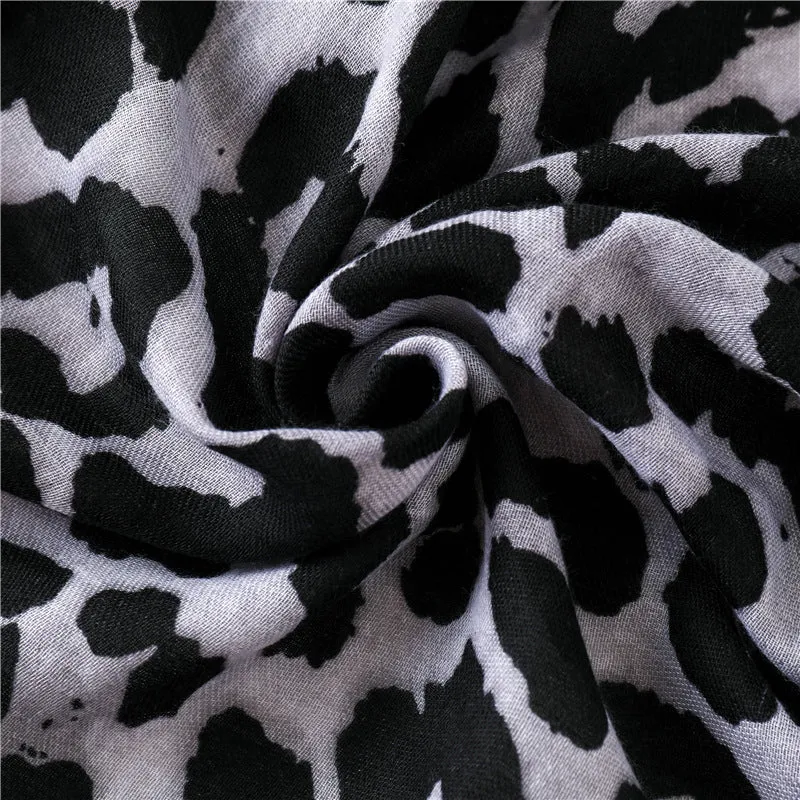 Leopard Print Infinity Long Scarf Wrap Shawl for Women Ladies Girls- 4 Colors
