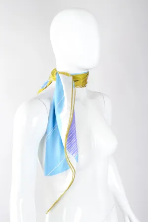 Linear Circle Seagrass Scarf