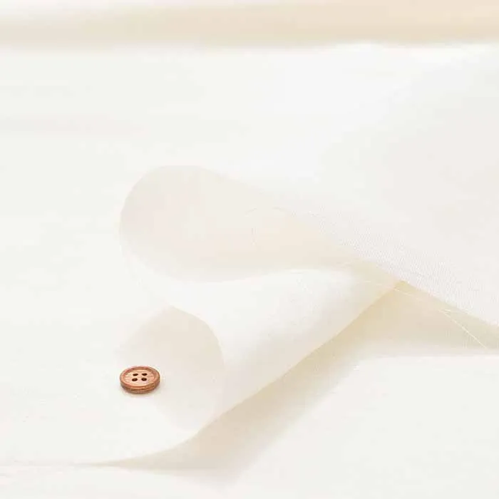 Linen Silk Slub Fabric - Solid Color