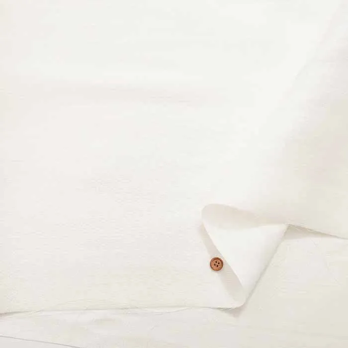 Linen Silk Slub Fabric - Solid Color