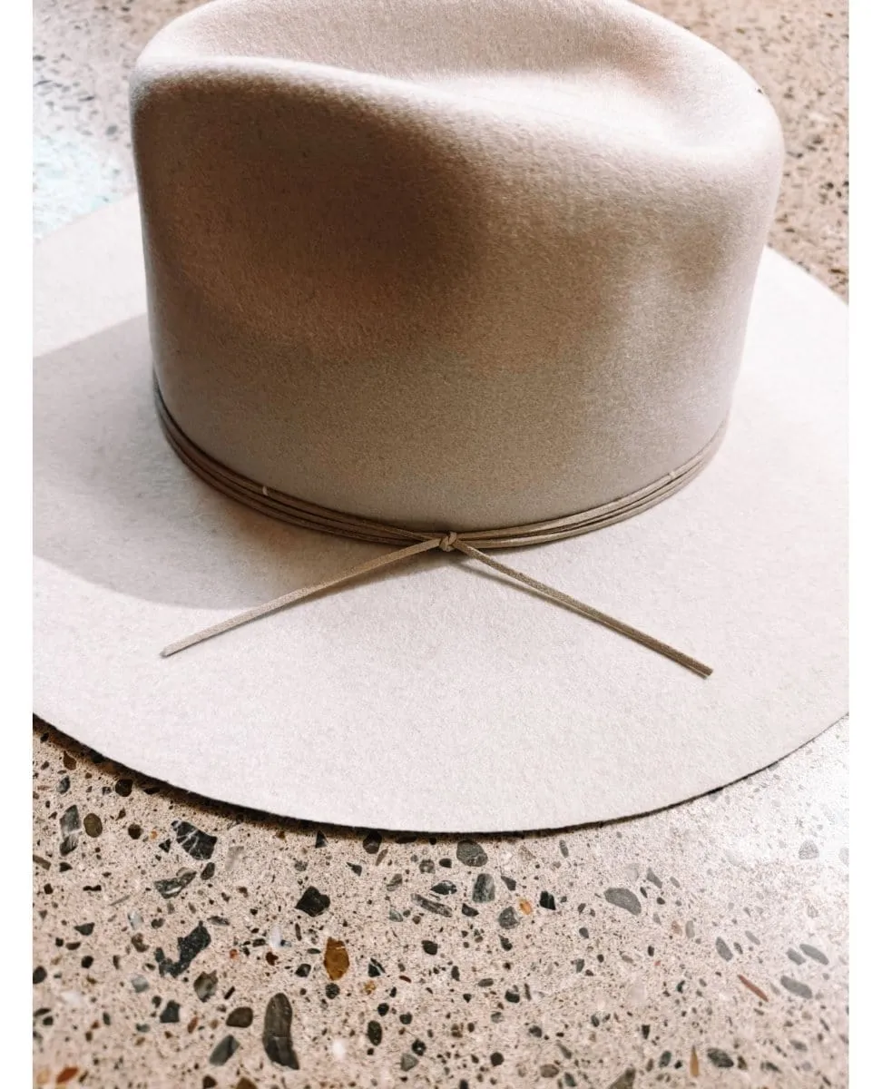 London Felt Fedora Cement
