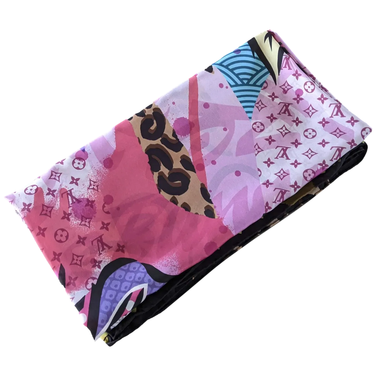 Louis Vuitton & Aiko 2013 Limited Japanese Kimonos Artist Scarf Silk Shawl 140, Mint!