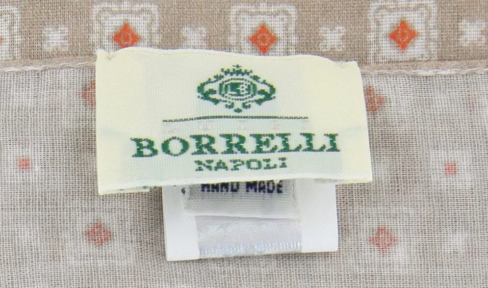 Luigi Borrelli Light Brown Cotton Scarf