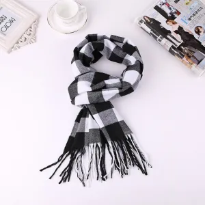 Luxury Brand Men's Winter Plaid Scarf Cashmere shawls Scarves