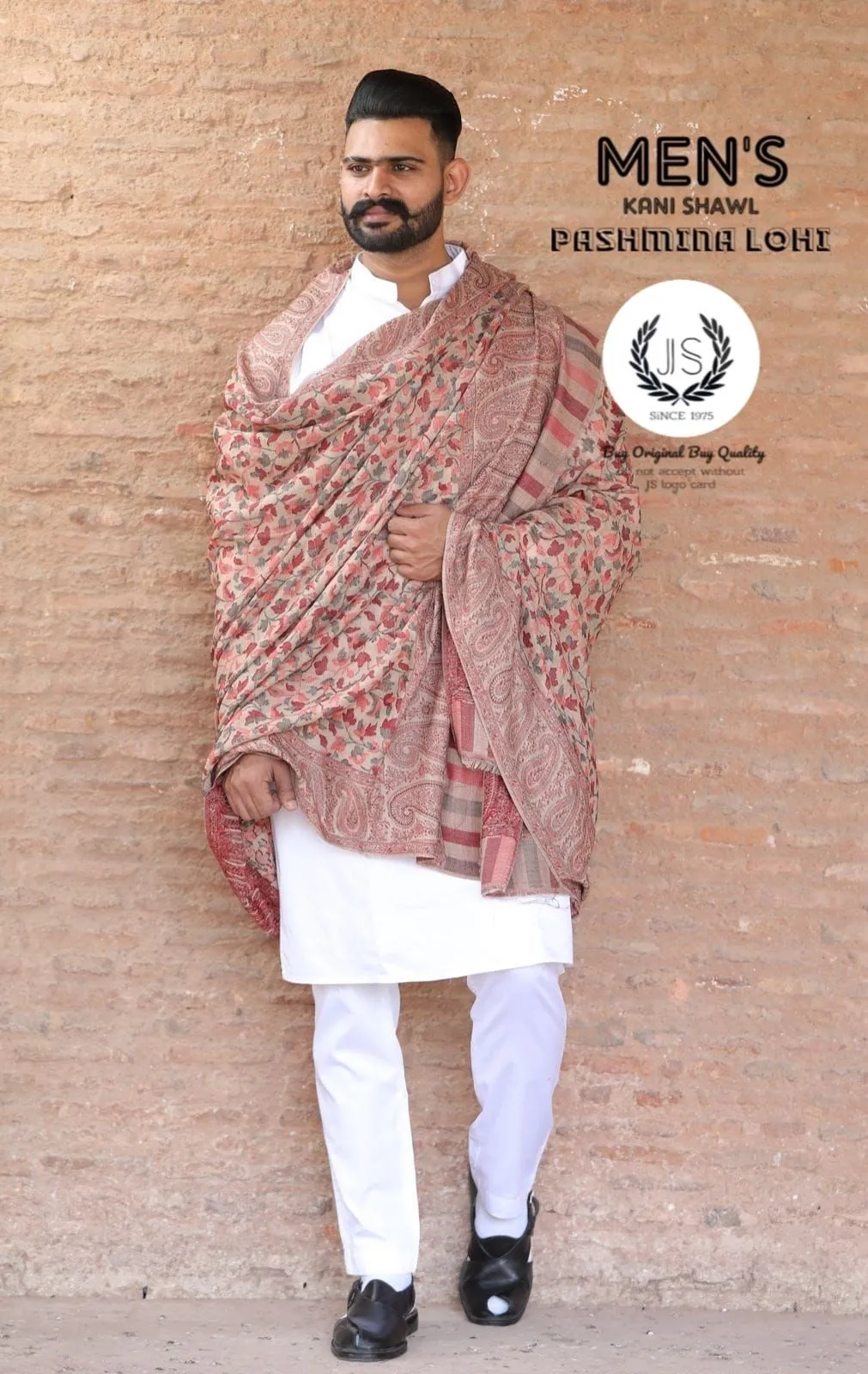 Luxury Men's Pashmina(64 Count) Kani Stoles