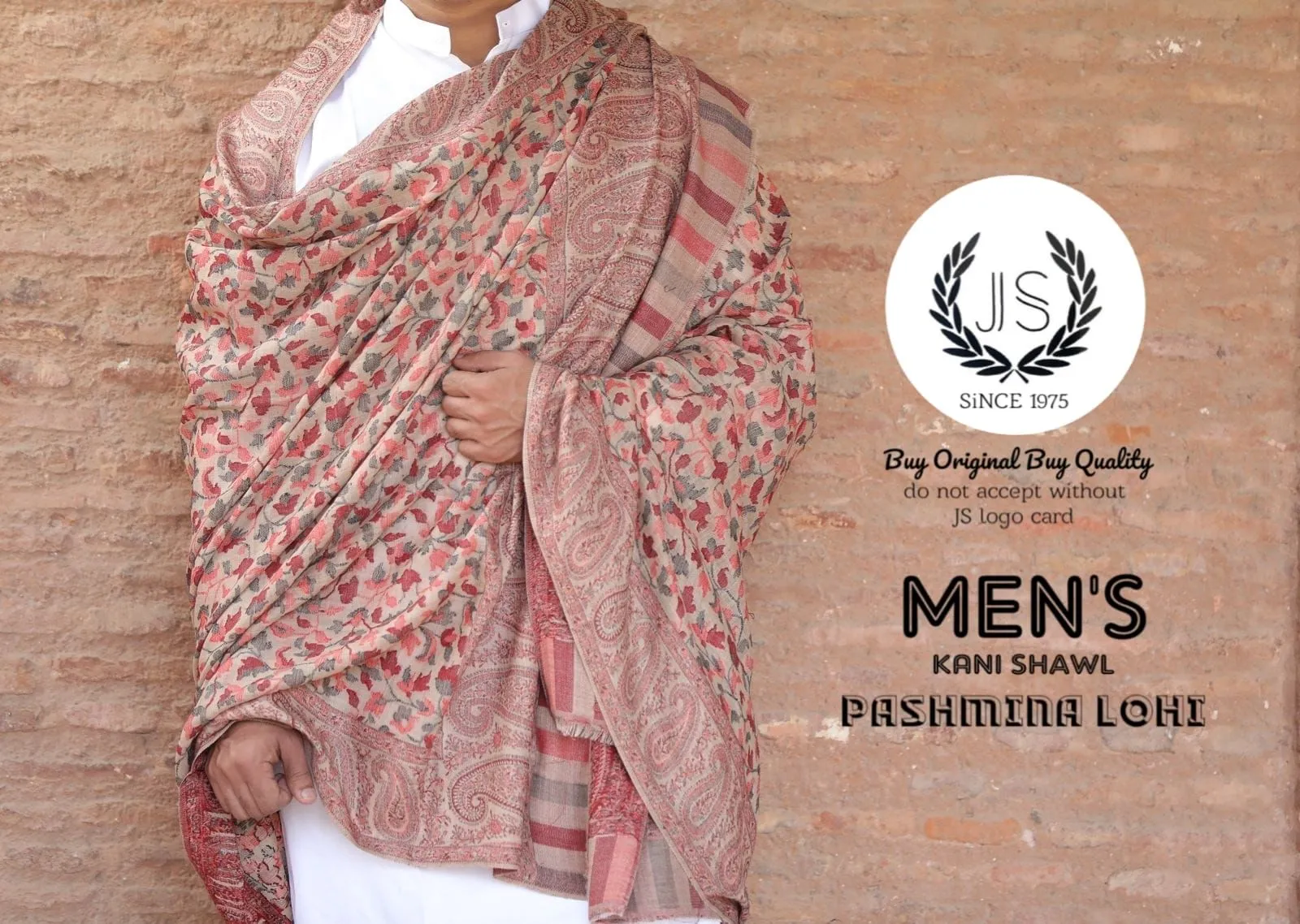 Luxury Men's Pashmina(64 Count) Kani Stoles