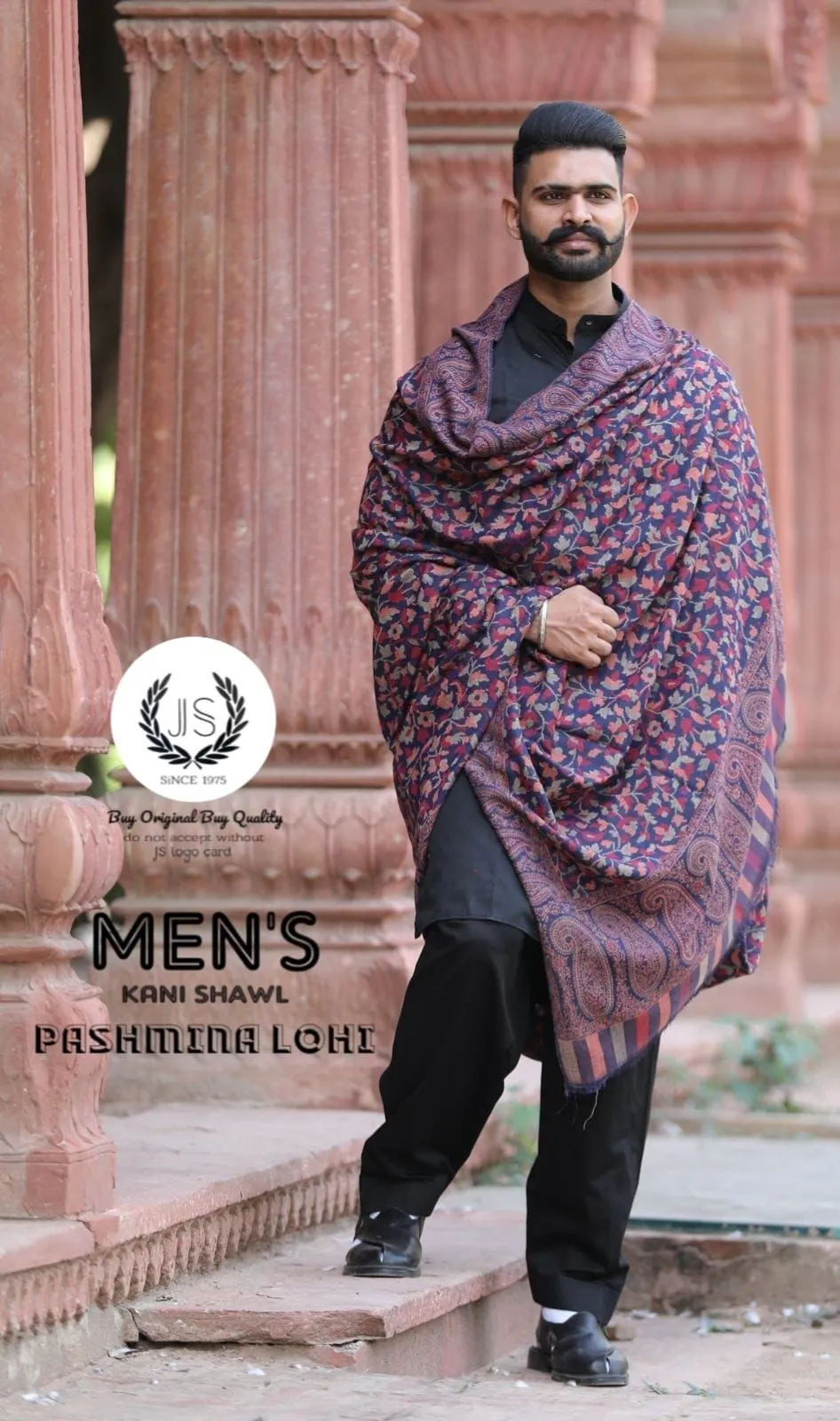 Luxury Men's Pashmina(64 Count) Kani Stoles