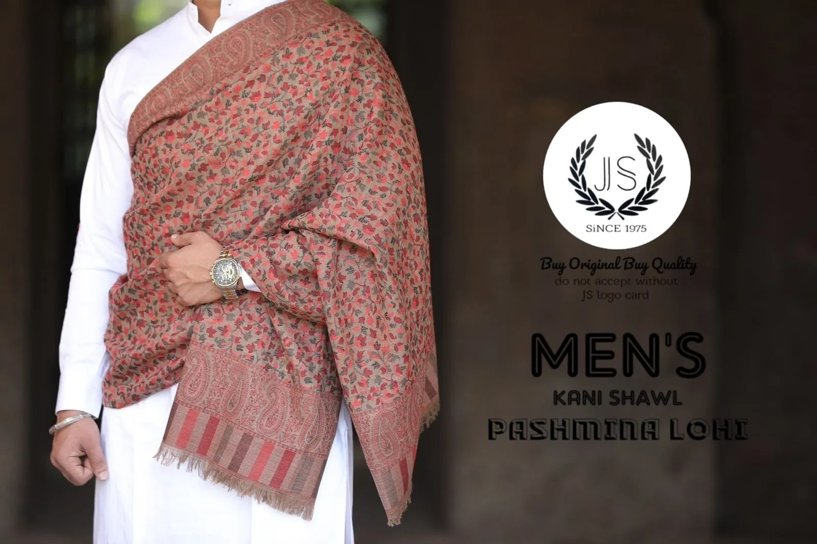 Luxury Men's Pashmina(64 Count) Kani Stoles