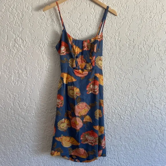 Maeve Anthropologie silk mini dress size 6