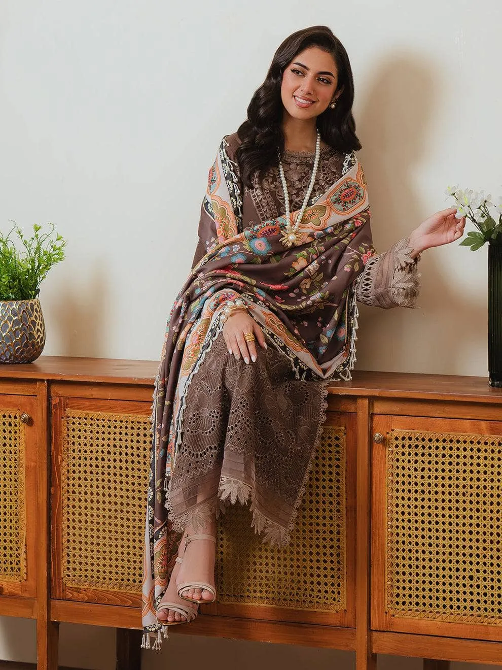 Mahnur Khaddar Silk Wool Shawls