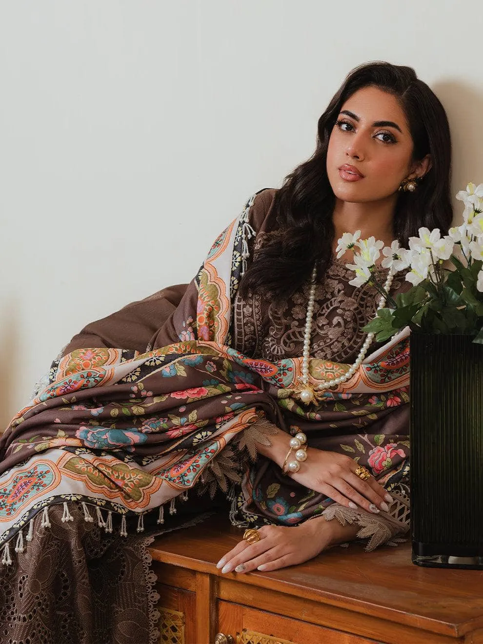 Mahnur Khaddar Silk Wool Shawls