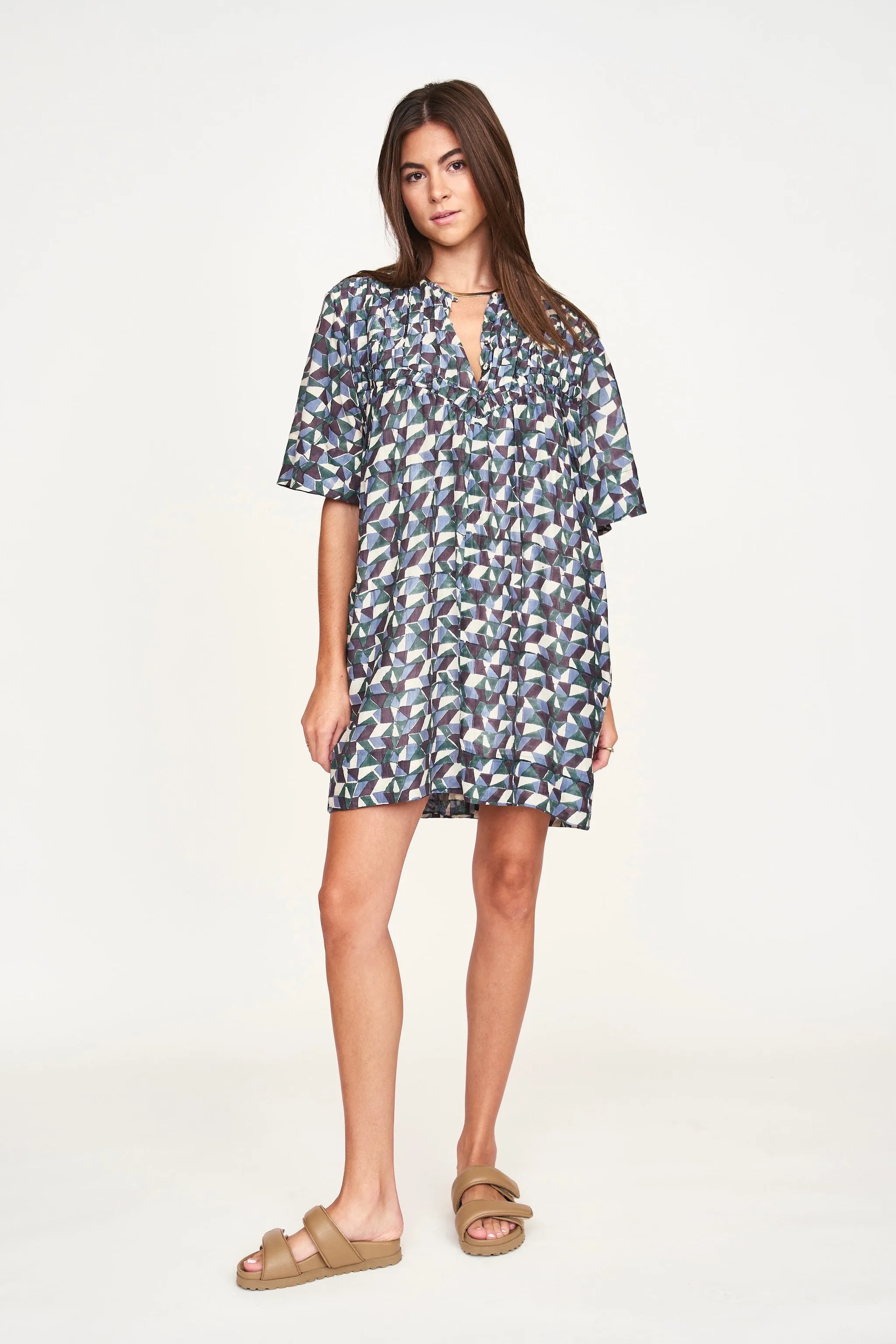 Marrakesh Dress in Seaglass in Aegean