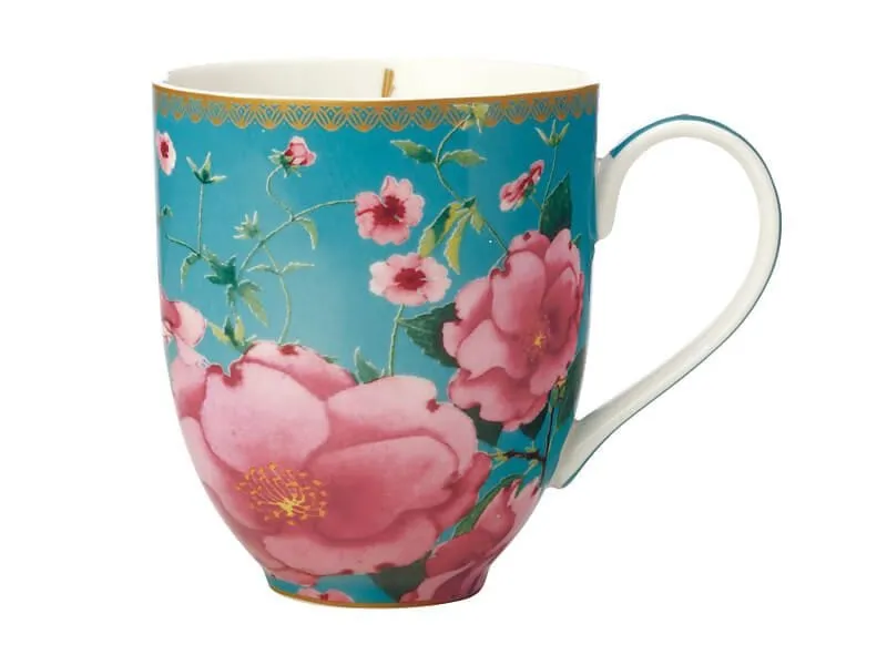 Maxwell & Williams Teas & C's Silk Road Coupe Mug 440ML Aqua